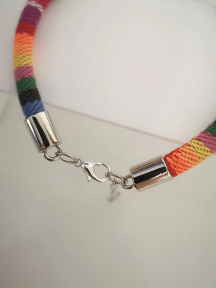 Kedi Köpek Boyun Tasması Bohem Kedi Kolyesi Renkli Jelibon Ayıcık - Renkli - 4