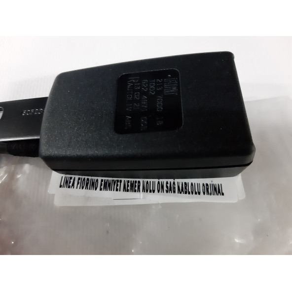 Orjinal Fiat Linea ve Fiorino Ön Sağ Kablolu Emniyet Kemer Kilidi Toka Kolu - Resim 9