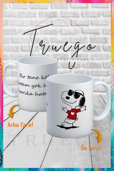 Baskılı Kupa Bardak Seramik Mug - Bir tane kötü hatam yok hepsi harika hatalar