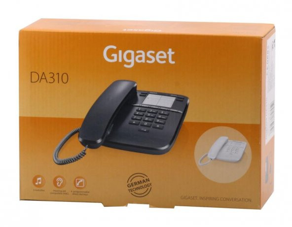 Gigaset Da310 Siyah Masa Üstü Telefon/Gigaset
