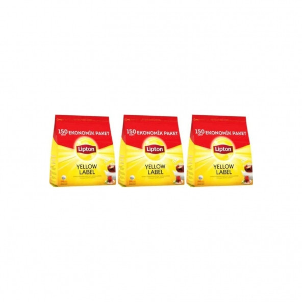 Lipton Yellow Label Demlik Poşet Çay 150 x 3.2 gr x 3 Paket