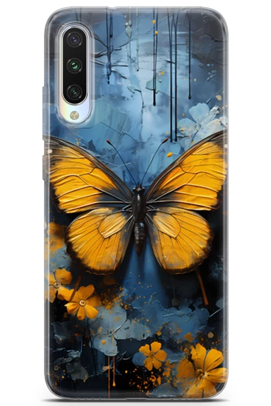 Xiaomi Mi A3 Kılıf Seri Fresh 7 Kelebekler Desenli Kılıf - 1