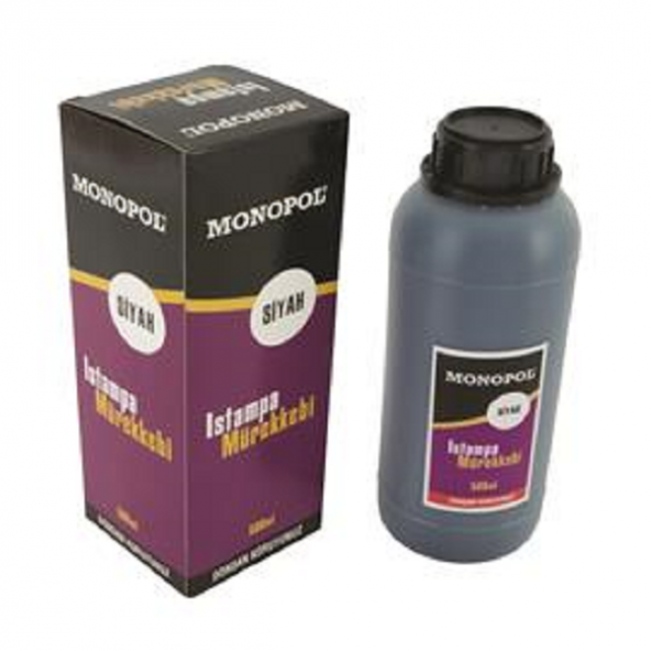 Monopol Istampa Mürekkebi 30 Ml Siyah   12li Paket/Monopol