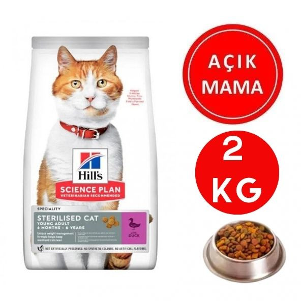 Hill's Young Adult Ördekli Kısırlaştırılmış Açık Kedi Maması 2 Kg