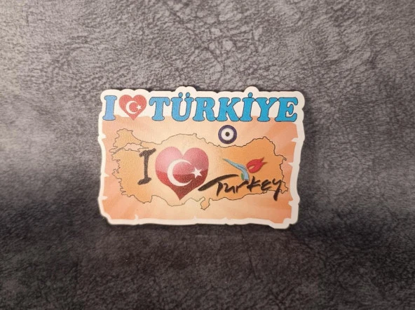 Magnet Harita Nazar Göz Turistik Buzdolabı Süsü Ahşap Magnet Mıknatıslı ürün görseli