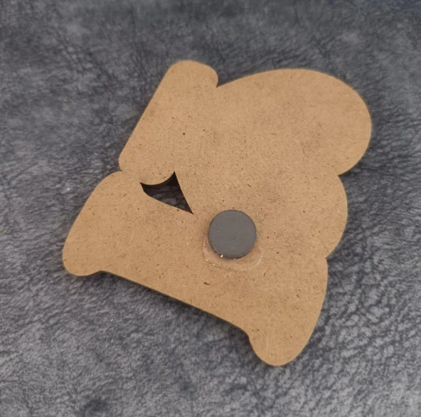 Magnet Kalp Dümen Gemi Kule Yelken Buzdolabı Süsü Ahşap Magnet - 3