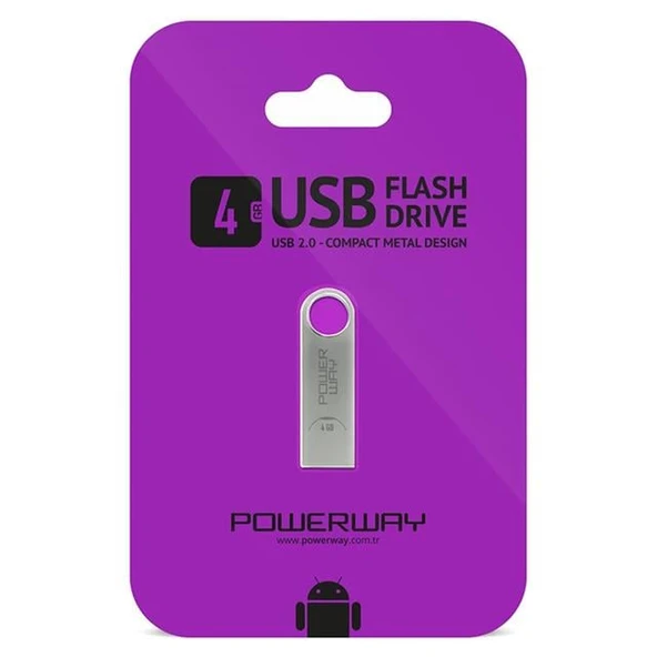 Powerway 4 Gb Metal Usb Flash Bellek - 3
