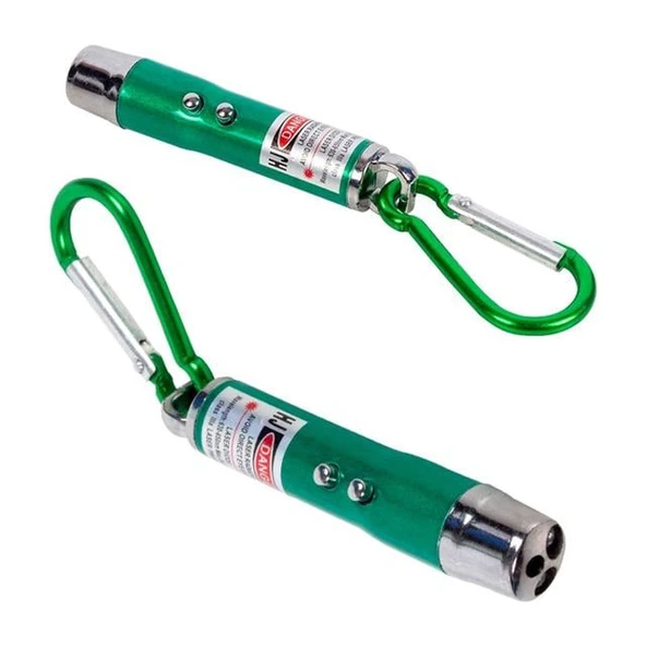 Powermaster 3İn1 Kırmızı Laser Point Ve El Feneri - 5