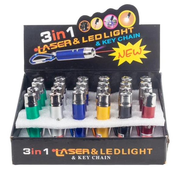 Powermaster 3İn1 Kırmızı Laser Point Ve El Feneri - 6