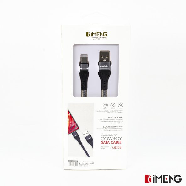 İmeng Xiaomi Mi 10 3.1A UsbA to Type-C Örgülü Data ve Hızlı Şarj Kablosu Gri - 7