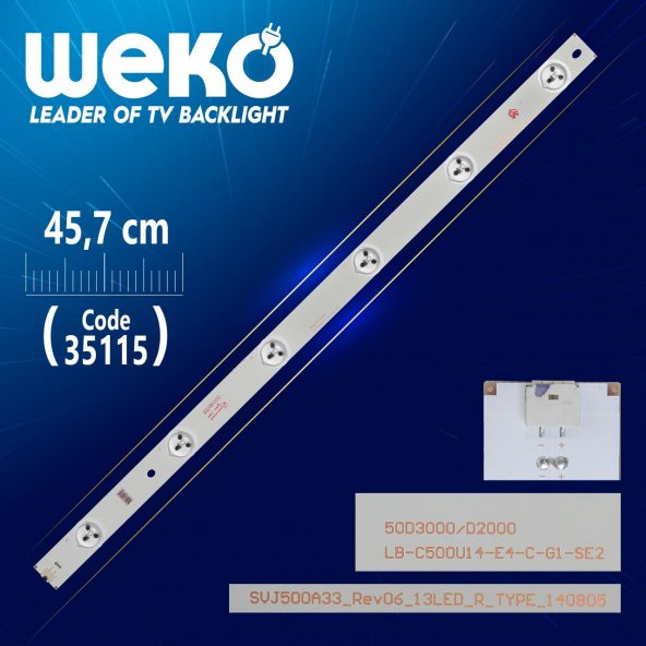 SVJ500A33_REV06_13LED_R_TYPE - LB-C500U14-E4-C-G1-SE2 - 45.7 CM 6 LEDLİ - (WK-855)