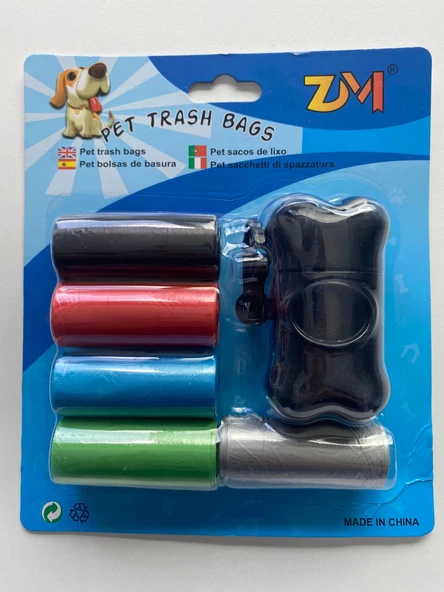 Köpek Kedi Ve Diğer Evcil Hayvanlar İçin Kaka Poşeti Pet Çöp Torbası - 5