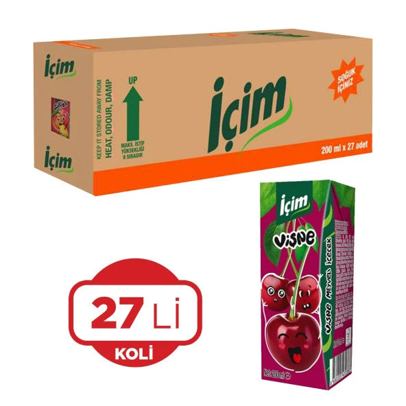 İçim Meyve Suyu Vişne 200 Ml X 27 Adet