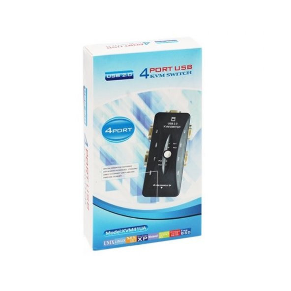 Powermaster PM-15166 4 Kanal VGA KVM Switch (4 Bilgisayarı Tek Elden Yönetin) - 6