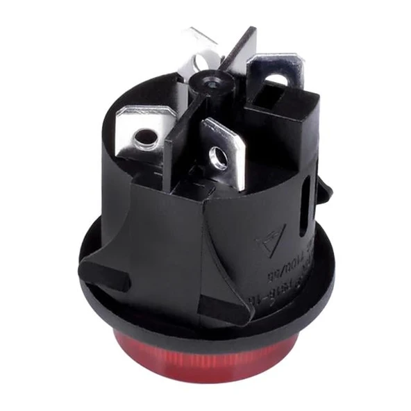 Powermaster IC-180G Anahtar Basmalı 4 Pin Kalıcı Yuvarlak 25 Mm - 9