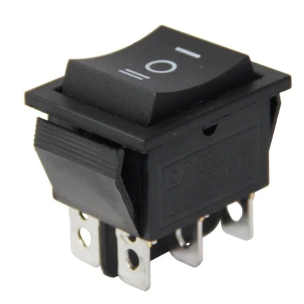 Geniş Işıksız 6 Pinli Yaylı Anahtar (Mom-Off-Mom) IC-110 - 3