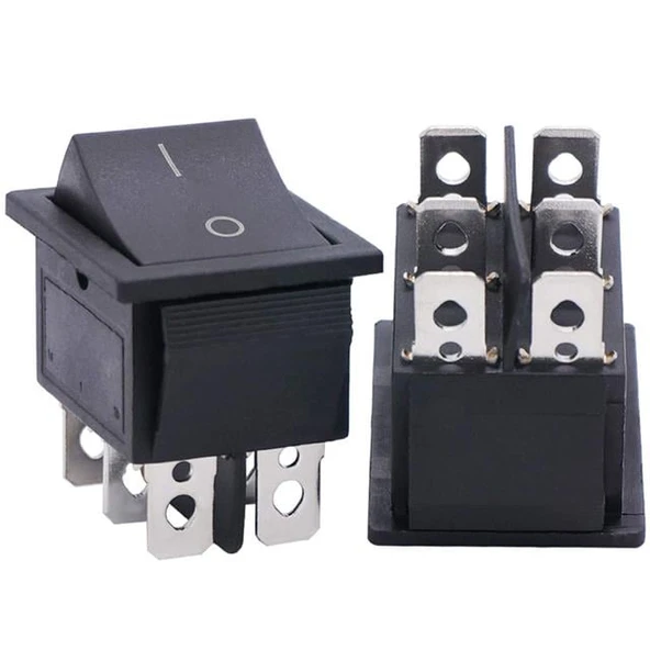 Geniş Işıksız 6P (On/Off) Açma Kapama Anahtarı IC-109A - 4