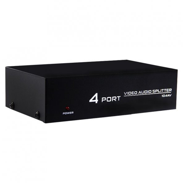 Powermaster AV-104 4 Port AV CVBS RCA Video Audio Splitter Çoğaltıcı Dağıtıcı - 5