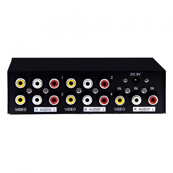 Powermaster AV-104 4 Port AV CVBS RCA Video Audio Splitter Çoğaltıcı Dağıtıcı - 6