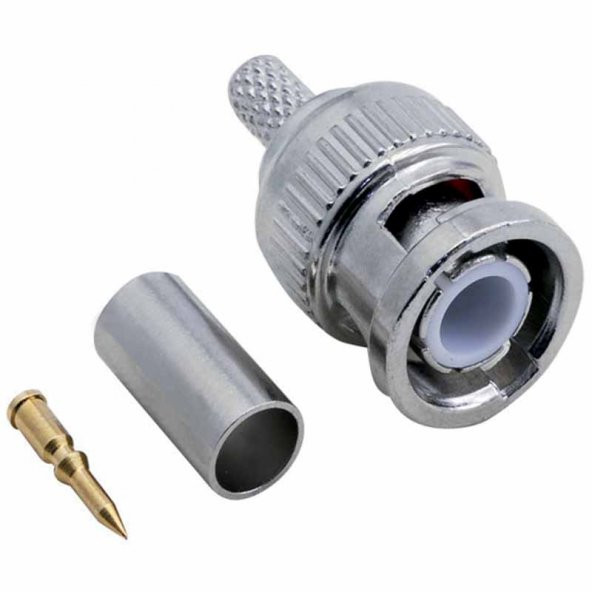 Bnc Fiş Erkek Sıkmalı Konnektör RG 58 Tip