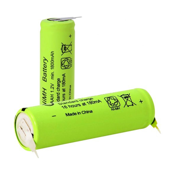Gp 1.2 Volt 1800 Ma Düz Kafa Puntalı Şarjlı AA Kalem Pil 180Aah - 1
