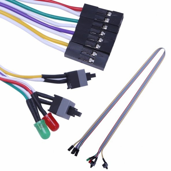 Powermaster PM-14367 Bilgisayar PC Kasa Kablosu 65Cm (Power Led, HDD Led, Reset SW, Power SW) - 4