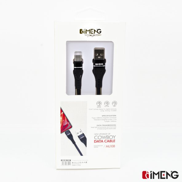 İmeng Xiaomi Poco X3 Nfc 3.1A UsbA to Type-C Örgülü Data ve Hızlı Şarj Kablosu Siyah - 7