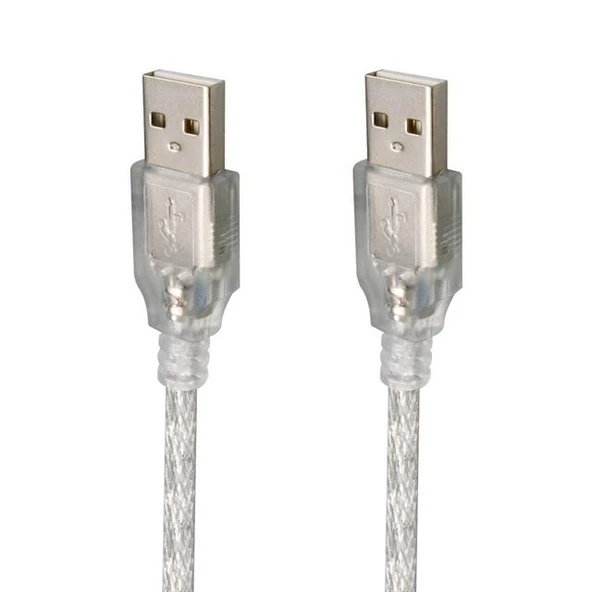 Powermaster Usb Erkek-Erkek Şeffaf Kablo 5 Metre - 3