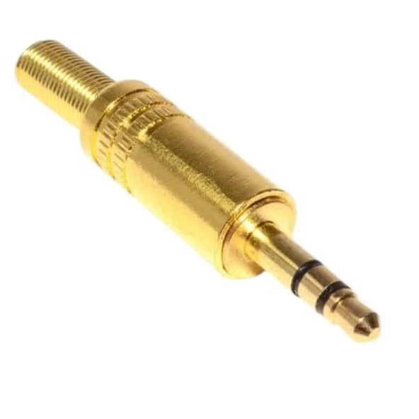 Powermaster 3.5 Mm Mono Gold Metal Jack Fiş - Resim 4