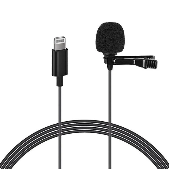 Magicvoice JH-041 Cep Telefonu İçin Lightning Youtuber Yaka Mikrofonu - Resim 7