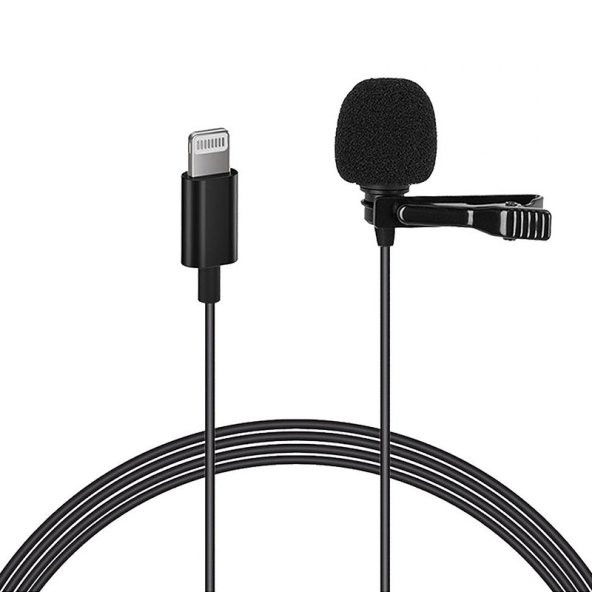 Magicvoice JH-041 Cep Telefonu İçin Lightning Youtuber Yaka Mikrofonu ürün görseli 1