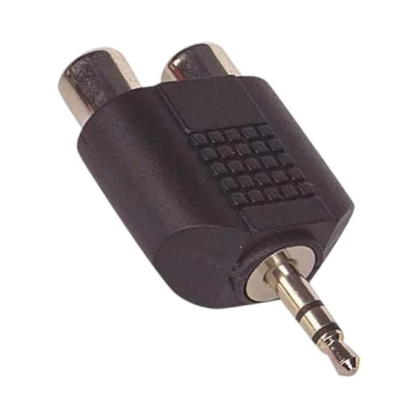 2RCA Dişi-3.5 Mm Stereo Erkek Çevirici Jack - 3