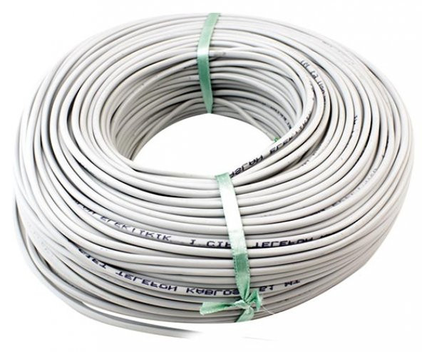 Powermaster 3 Telli 1 Hat 1 Çift 100 Metre Telefon Hat Kablosu (1*2+1*0.50) - 2