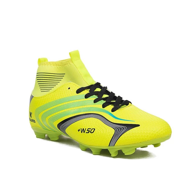 Sarı Turkuaz Çoraplı Krampon Futbol Ayakkabısı 435 - 2