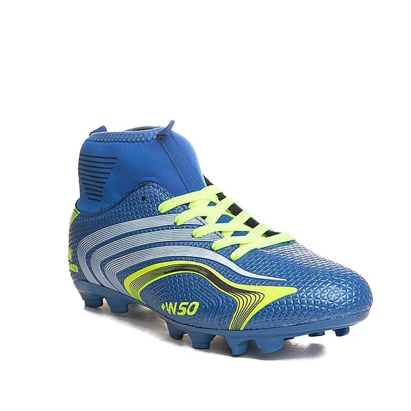 Mavi Sarı Çoraplı Krampon Futbol Ayakkabısı 435 - 3