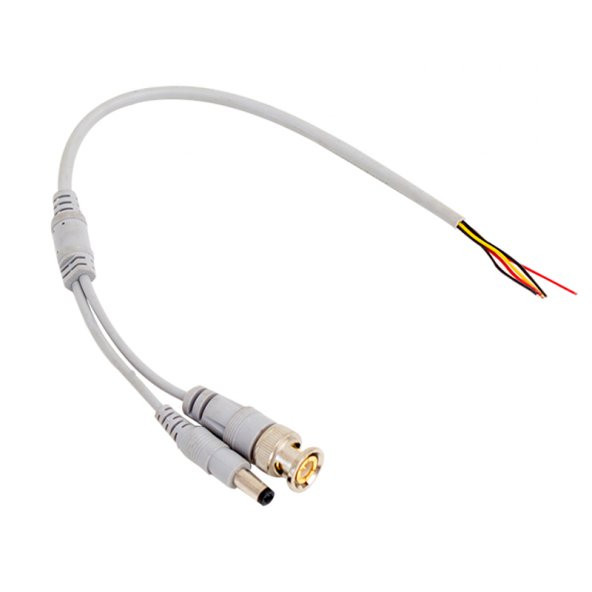 Powermaster PM-35 Erkek BNC + Power Jacklı 30Cm Güvenlik Kamera Kablosu - 2