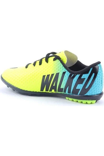Walked 401 Sarı Turkuaz Erkek Çocuk Halı Saha Ayakkabısı - 4