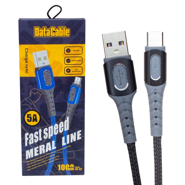 Powermaster PM-3785 USB-A TO Type-C 5 Amper Şarj Ve Data Veri Kablosu (1 Metre) - 3