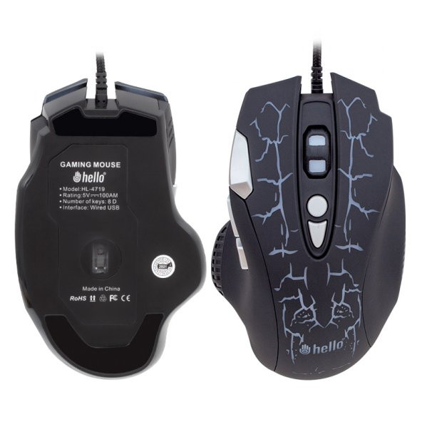 Hello HL-4719 Kablolu Oyuncu Gaming Mouse - 5