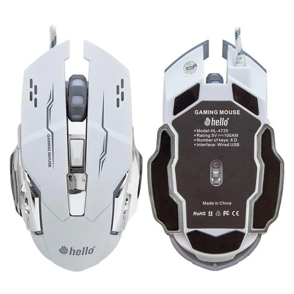 Hello HL-4725 Kablolu Oyuncu Gaming Mouse - 8