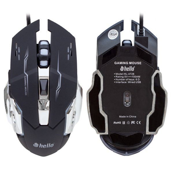 Hello HL-4728 Kablolu Oyuncu Gaming Mouse - 5