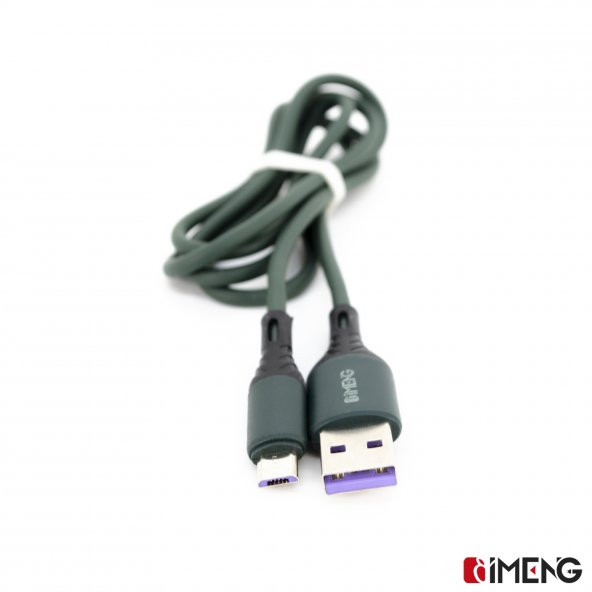 İmeng Tcl L7 6A 100W UsbA to Micro Data ve Hızlı Şarj Kablosu Yeşil - 2