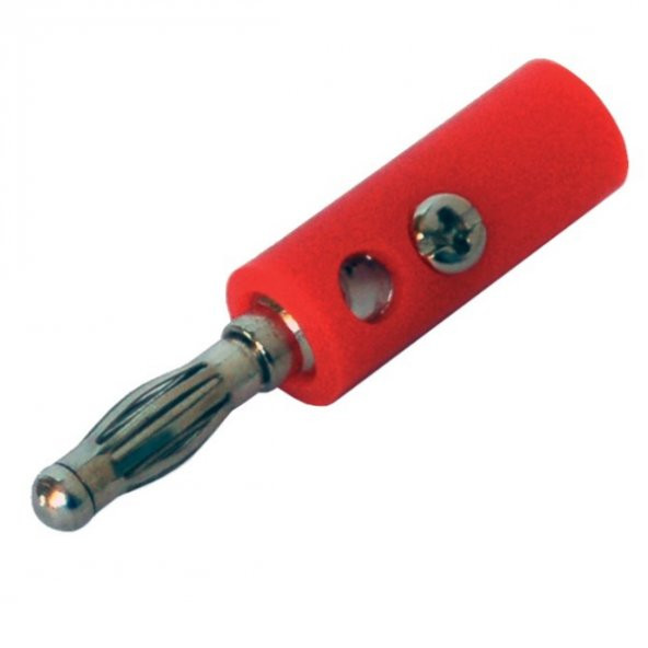 Powermaster IC-238A Kırmızı Banan Jack Fiş CX-03