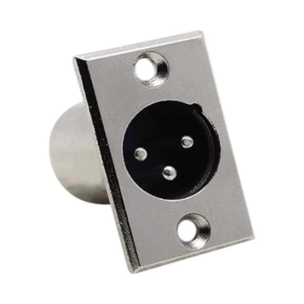 Elektromer Canon XLR 3 Pin Erkek Şase Konnektör - 3