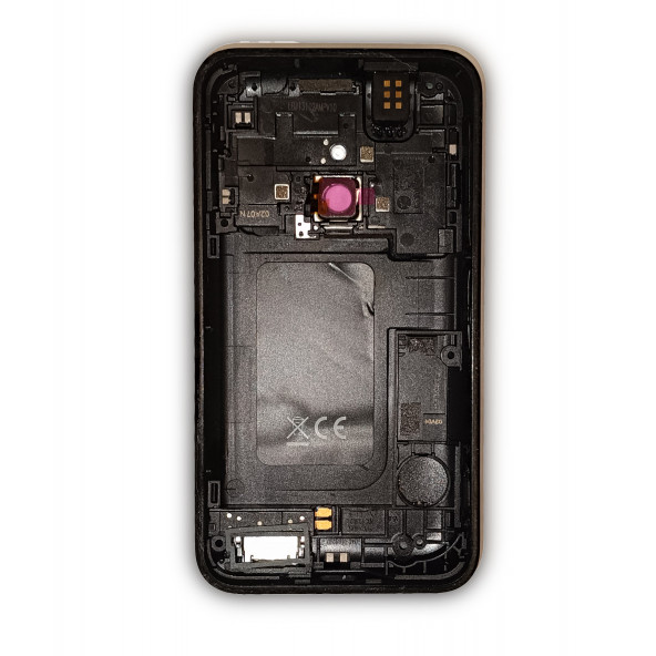 Nokia Lumia 620 Arka Kapak Nokia uyumlu Lumia 620 Siyah Arka Kapak Yan Tuş Takımı Anten Buzzer Hoparlör