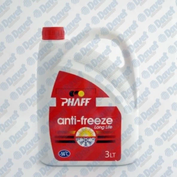 PHAFF ANTIFIRIZ ANTIFIRIZ KIRMIZI ORGANIK 3 LT 56 DERECE