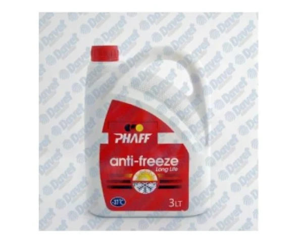 PHAFF ANTIFIRIZ ANTIFIRIZ KIRMIZI ORGANIK 3 LT 37 DERECE