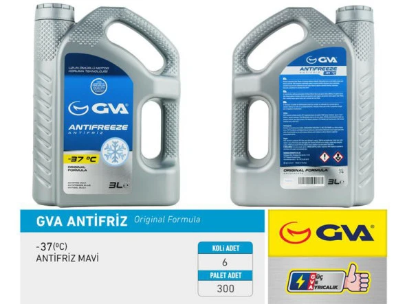 GVA ANTIFIRIZ 3 LİTRE -37 MAVI