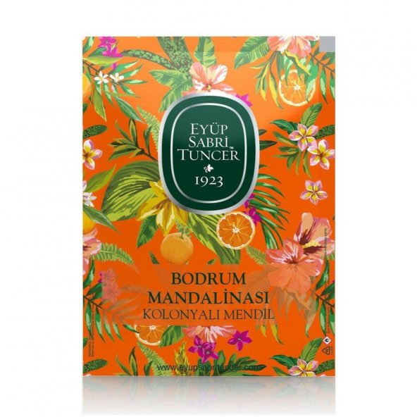 Eyüp Sabri Tuncer 50li Mendil Bodrum Mandalinası Kolonyalı (9,3 x 12,5) Doypack