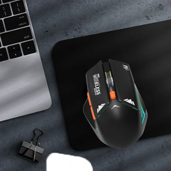 Zuidid BWM1 USB Alıcılı 2.4G RGB Işıklı Şarj Edilebilir Optik Kablosuz Mouse - 3